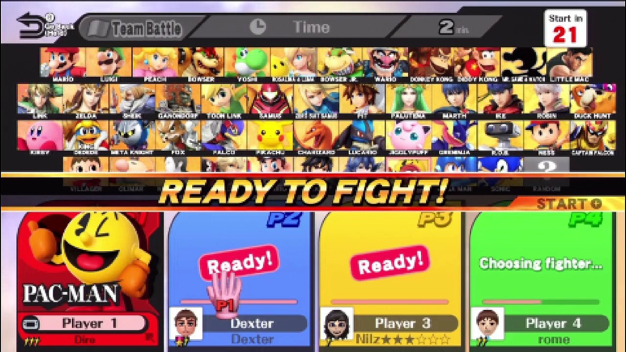 Super Smash Bros. For Wii U All-Star Mode Let's Play / PlayThrough / WalkThrough Part - Playing As Pac-Man