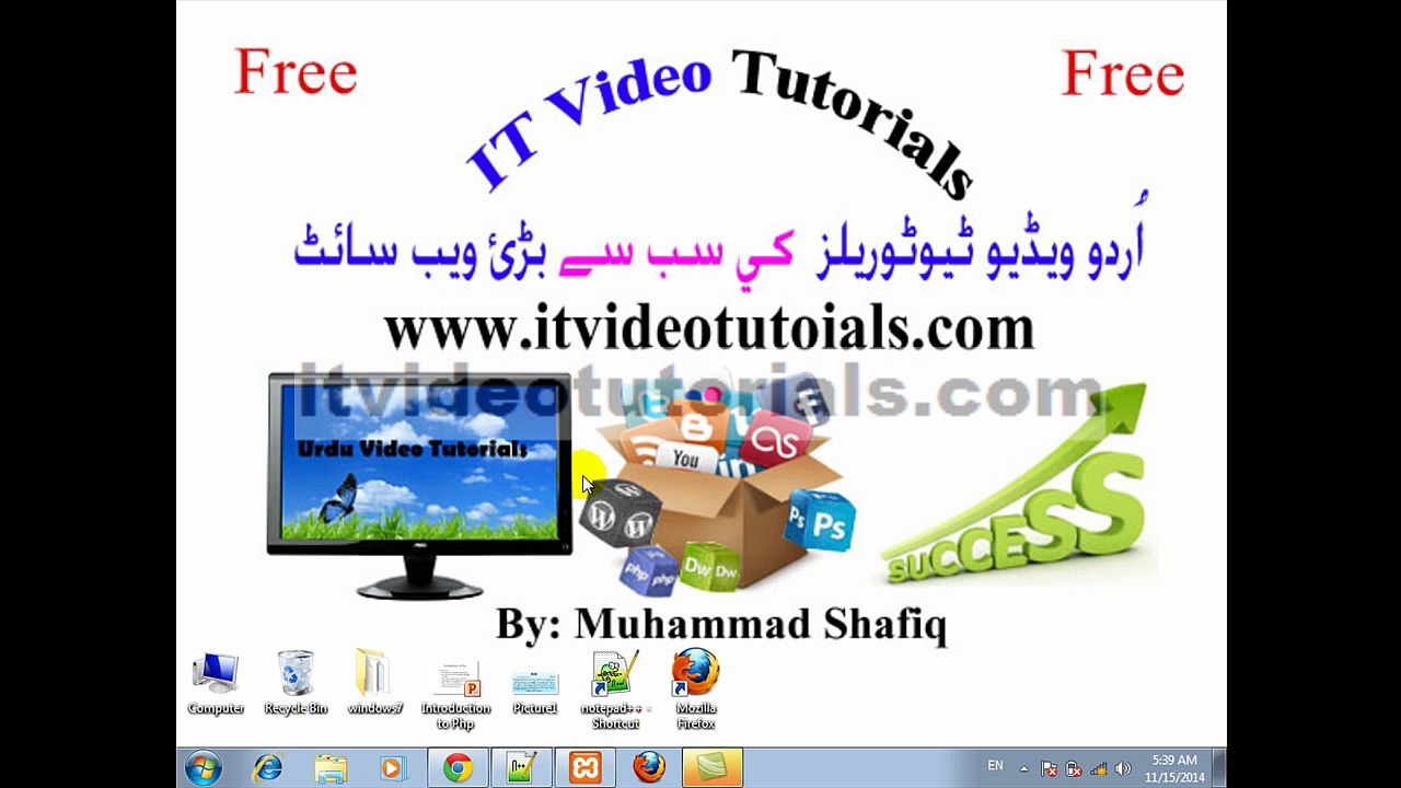 PHP Tutorials In Urdu,Hindi. How to  Use Echo And Print Function In Php