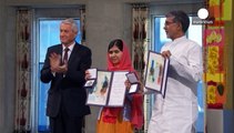 Consegnati a Malala e a Kailash Sathyarty i Premi Nobel per la Pace