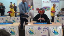 World record: Solving Rubik's Cube blindfolded