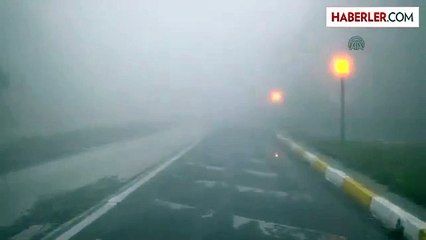 Bolu Dağında Yoğun Sis