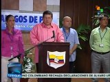 Pablo Catatumbo da un mensaje en el reinicio de los Diálogos de Pa