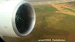 Boeing 777 Thai Airways. Flight TG322. Rolls Royce Trent Jet Engine at Takeoff