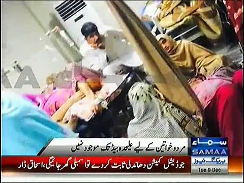 Punjab Institute of Cardiology faces worst situation , man & woman patients on same bed
