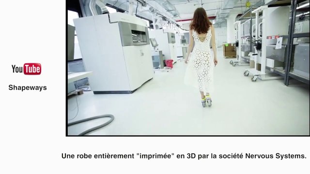 Une robe imprimée en 3D - le zapping insolite