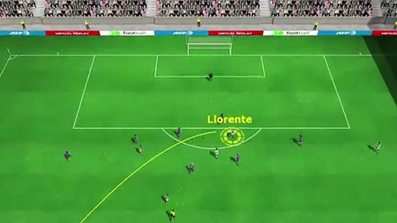 The Shot from Fernando Llorente (Juventus) on the 6th minute of the first half