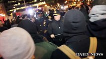 Eric Garner protester clocks NYPD officer at Staten Island Ferry terminal (Graphic Language)