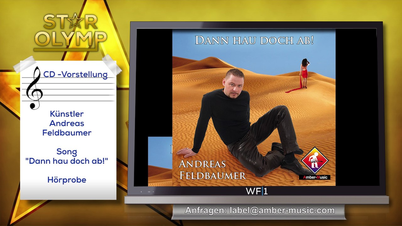 Sänger Andreas Feldbaumer - Dann hau doch ab! - CD-Vorstellung--Amber-Musikpromotion
