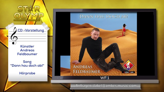 Sänger Andreas Feldbaumer - Dann hau doch ab! - CD-Vorstellung Amber-Musikpromotion