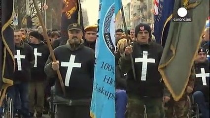 كرواتيا: مسيرة للمحاربين القدامى في زغرب