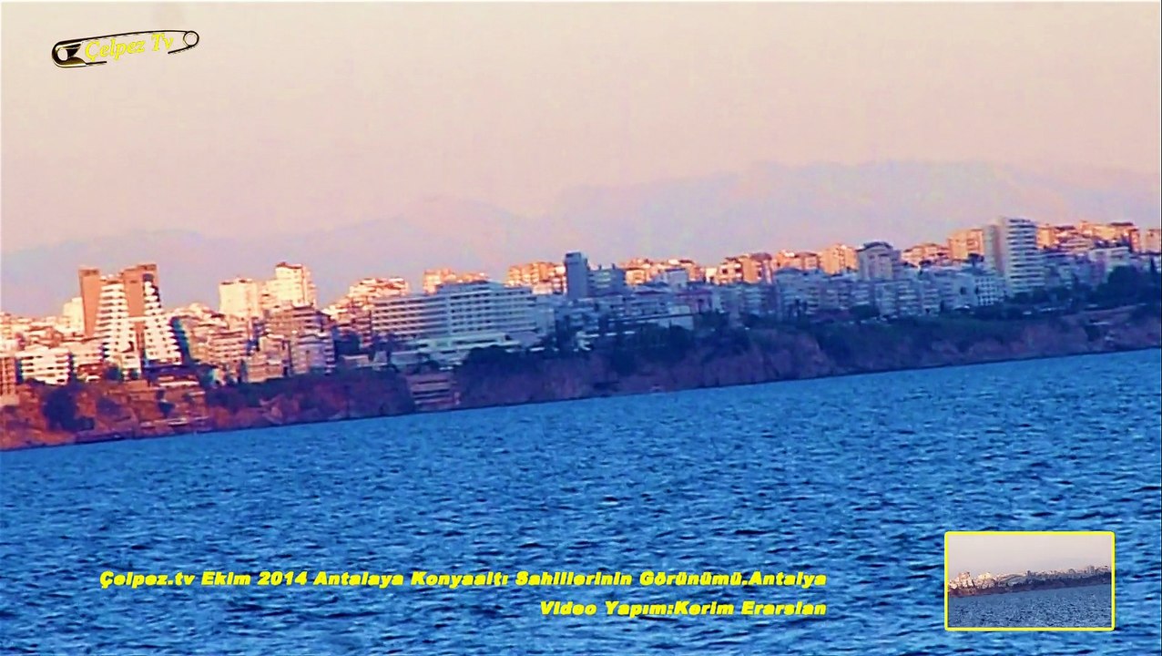 Çelpez.tv Ekim 2014 Antalaya Konyaaltı Sahillerinin Görünümü.Antalya