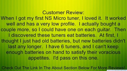 D'Addario NS Micro Clip-On Tuner, 2 pack Review