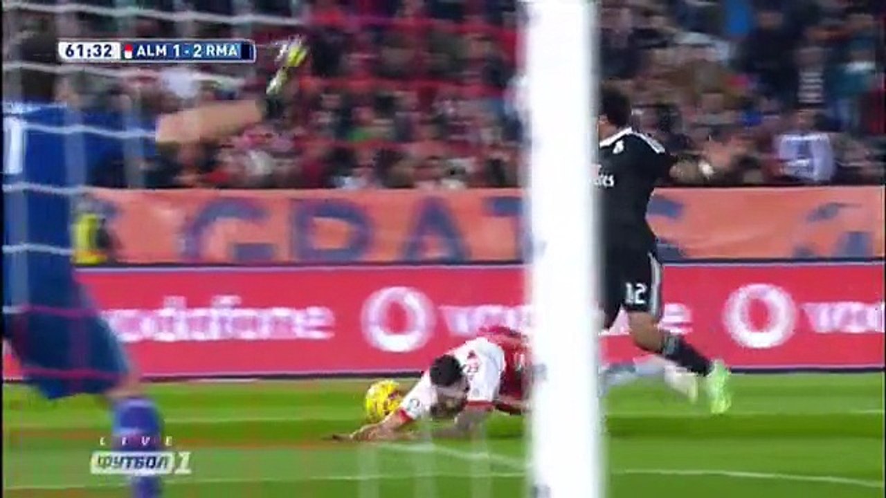 Almeria - Real (M) 1-4, Verza missed a penalty (1-2, 62'), 12.12.2014.