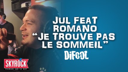 Jul feat. Romano " Je trouve pas le sommeil" en live dans la Radio Libre !