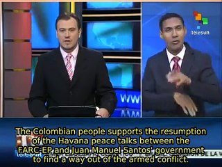 Colombians support resumption of peace talks