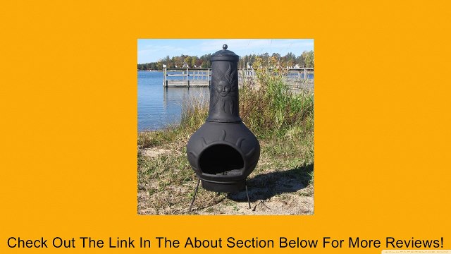 Chiminea Outdoor Fireplace - Blue Rooster ALCH072 - Sun Ray Chiminea Outdoor Fireplace - Charcoal Review