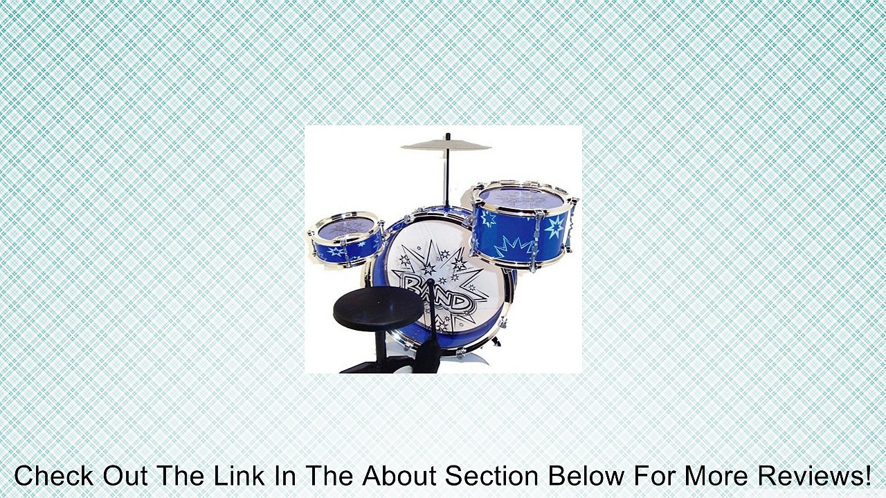 Big Band Drum Set with Chair - Music Toy Instrument for Kids (8 Pc) Review