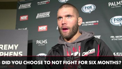 Jeremy Stephens on past bout, future