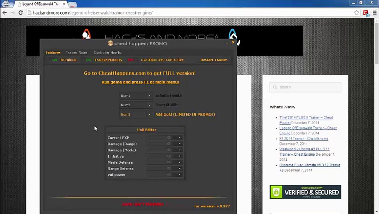 Legend Of Eisenwald Trainer – Cheat Engine
