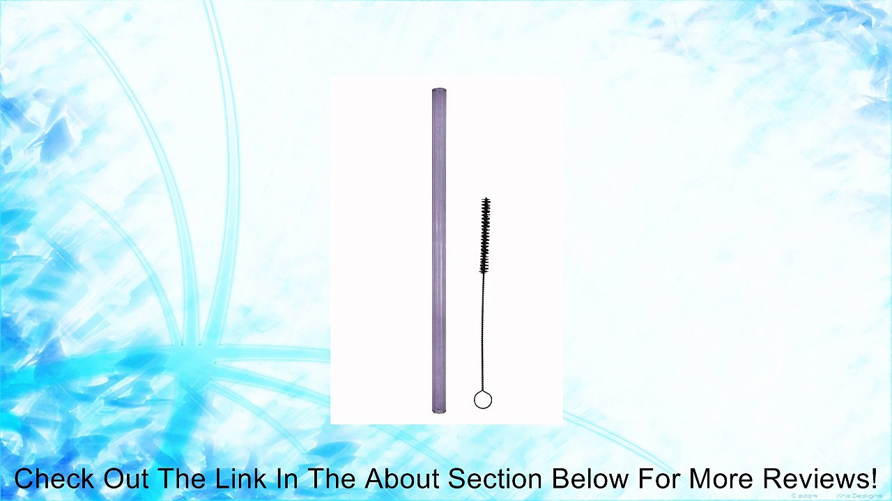 Simply Straws Wide 10-Inch with Brush, Amethyst Review