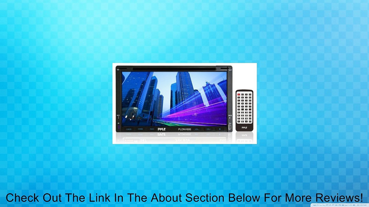 Pyle PLDNV695 6.95-Inch Double-DIN Touchscreen Video DVD/MP4/MP3/CD Player With Hands-Free Bluetooth, GPS w/USA/Canada/Mexico Maps, USB/SD, Aux-In Review