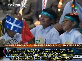 Children demand COP20 find definitive solution to climate change