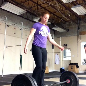 115# clean front squat and jerk 1.1.2 first set