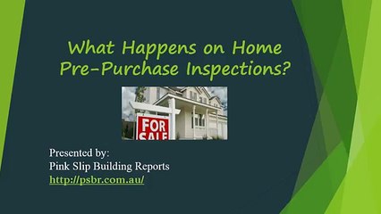 What Happens on Home Pre Purchase Inspections