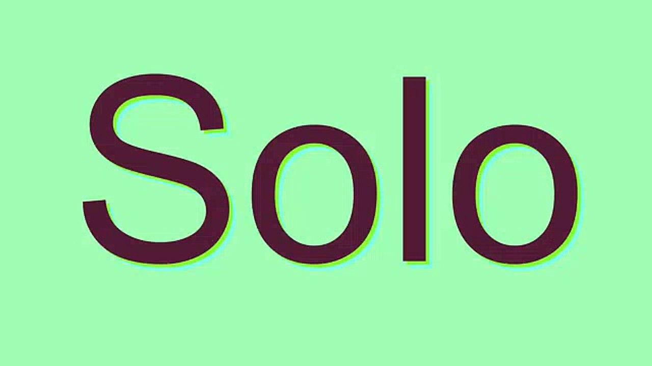 How to Pronounce Solo