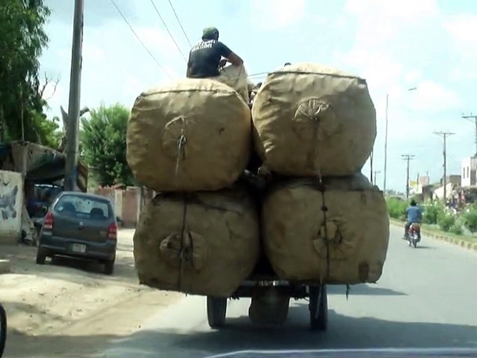 Waste Being carried In a Filthy Way Through The Town.