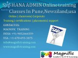 Sap HANA ADMIN Online training Classes In Pune,Newziland,usa