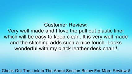 Kraftware Stitched Waste Basket with Liner - Black Review