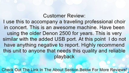 Denon DJ DN-D4500MK2 Dual CD/MP3/USB Player Review