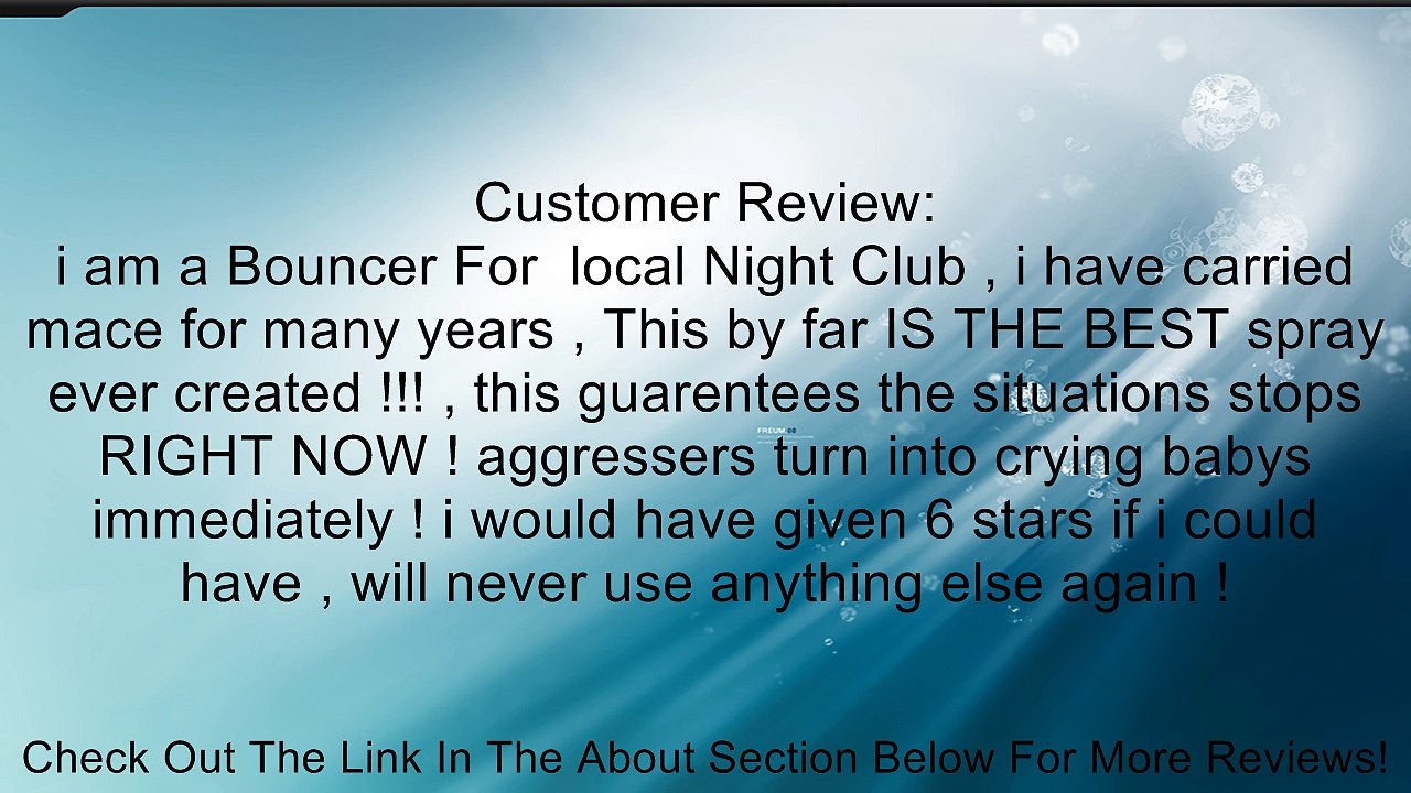 Freeze +P Pepper Spray - 2 oz Stream (Flip Top) Review