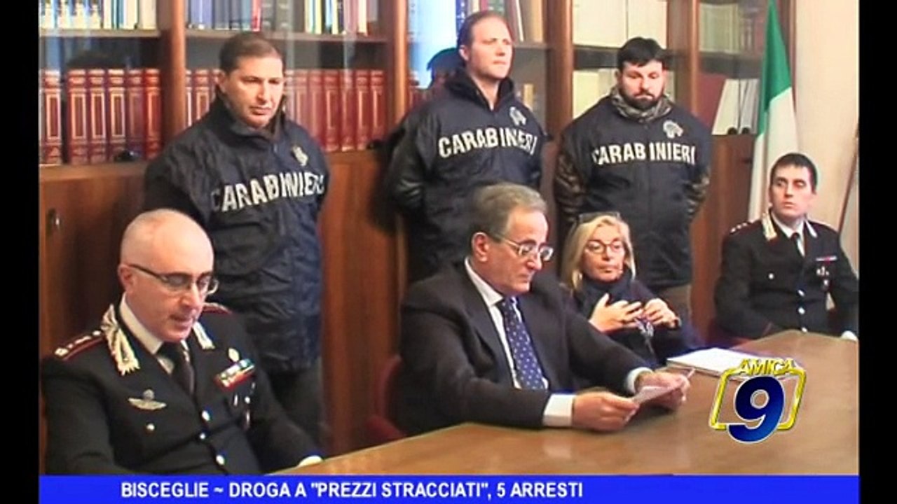 BISCEGLIE | Droga a "prezzi stracciati", 5 arresti