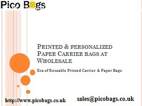 Supplier of printed paper carrier bags UK