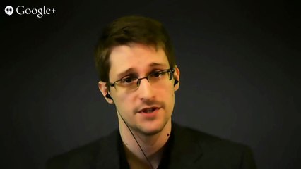 Télé-conférence d'Edward Snowden à Amnesty International, à Paris