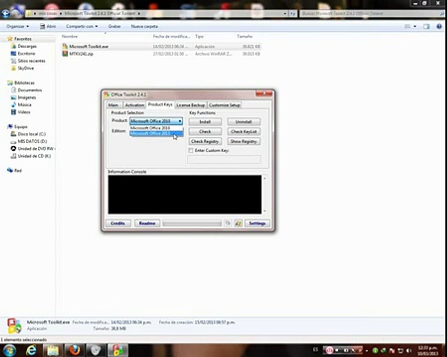 COMO ACTIVAR OFFICE 2013 VL EN SEGUNDOS CON MICROSOFT TOOLKIN 2013