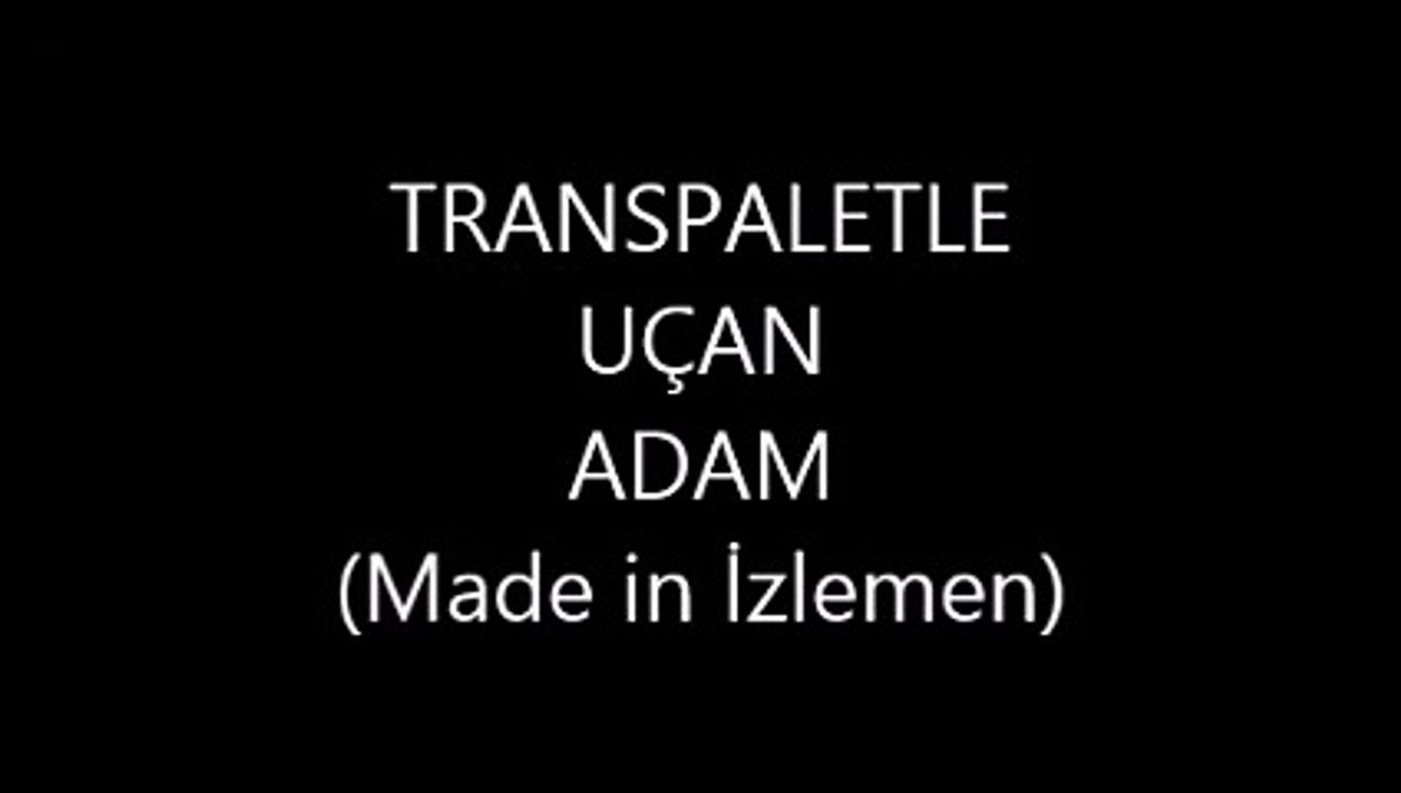 Transpaletle uçan adam