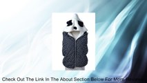 Anna-Kaci S/M Fit Cuddle Buddy Panda Face Fuzzy Hooded Polka Dots Zipper Vest Review