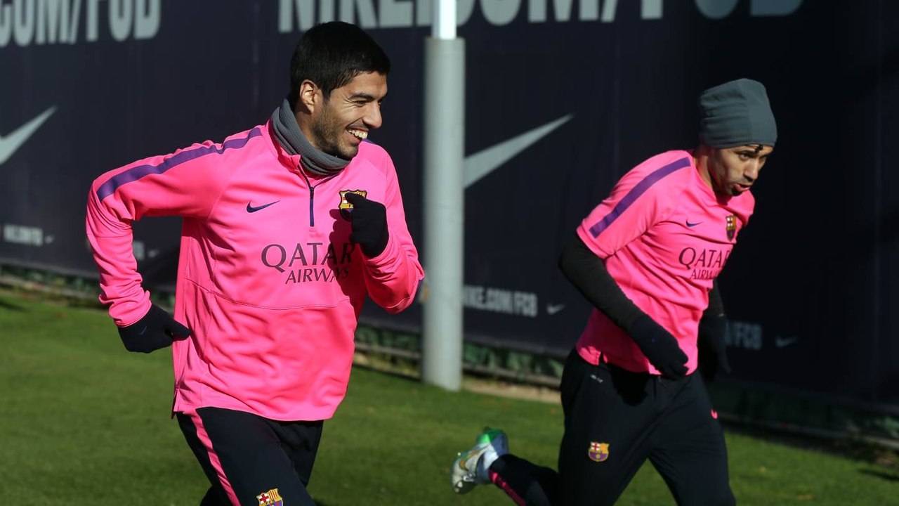 Training session (11/12/2014): Post-match recovery ahead of Getafe