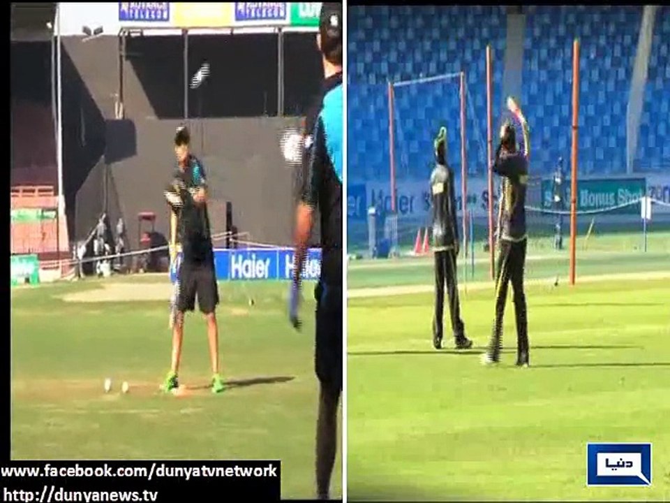 Dunya News - Sharjah: Pakistan, New Zealand practice before 2nd ODI