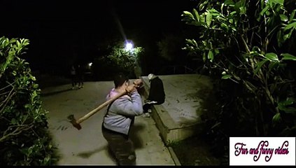 FUN Zombie Axe Murder Prank