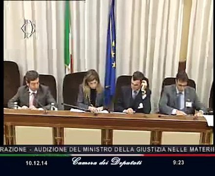 Roma - Immigrazione, audizione del ministro Andrea Orlando (10.12.14)
