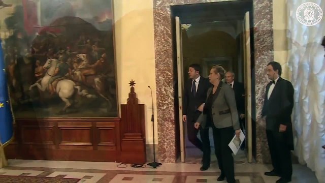 Roma - Vertice Renzi-Lagarde: Bene Jobs Act ma tagliare cuneo fiscale (10.12.14)