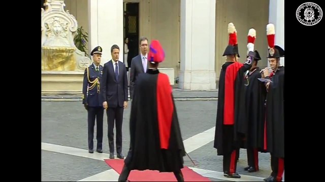 Roma - Italia-Serbia, Renzi incontra Vucic (10.12.14)