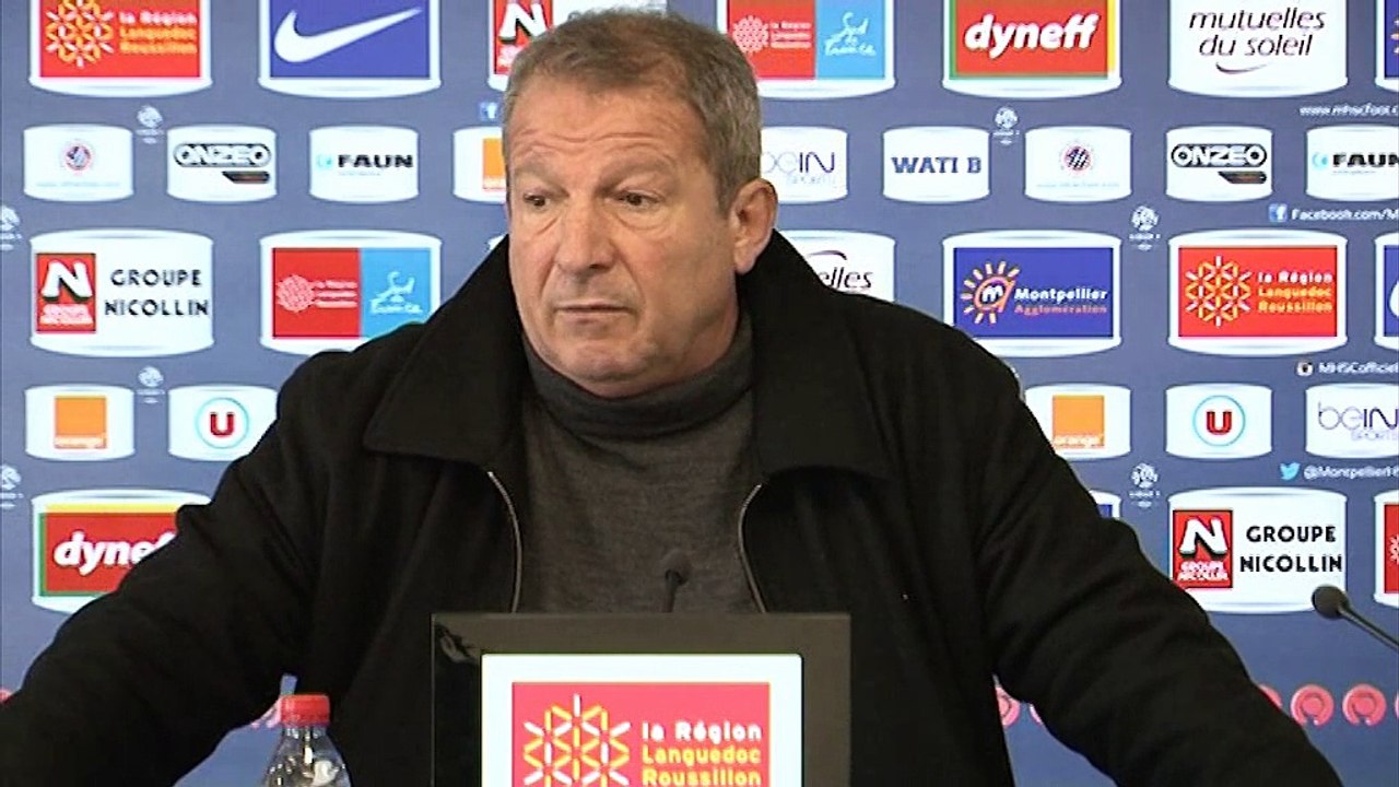 Rolland Courbis avant MHSC vs RC Lens (18ème journée L1)