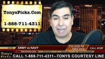 Navy Midshipmen vs. Army Black Knights Free Pick Prediction NCAA College Football Odds Preview 12-13-2014