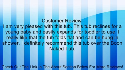 Dream On Me Tidy Tub Space Saving Expandable Baby Bathtub, Blue Review