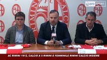 Icaro Sport. Unione Rimini Calcio, Calcio a 5 Rimini e Femminile Rimini: la conferenza stampa